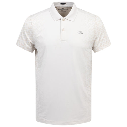 Kalle Regular Fit Gradual Jacquard Polo Moonbeam - AW24