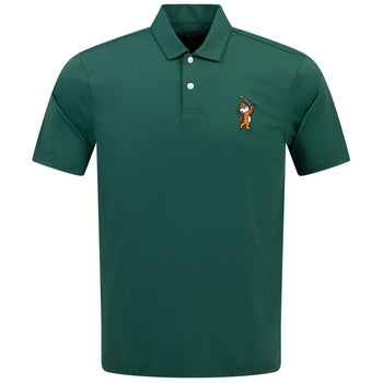 Malbon Golf Tiger Buckets Performance Pique Polo Evergreen