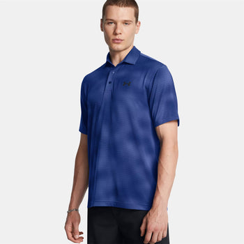 Playoff 3.0 Printed Polo Tech Blue/Black