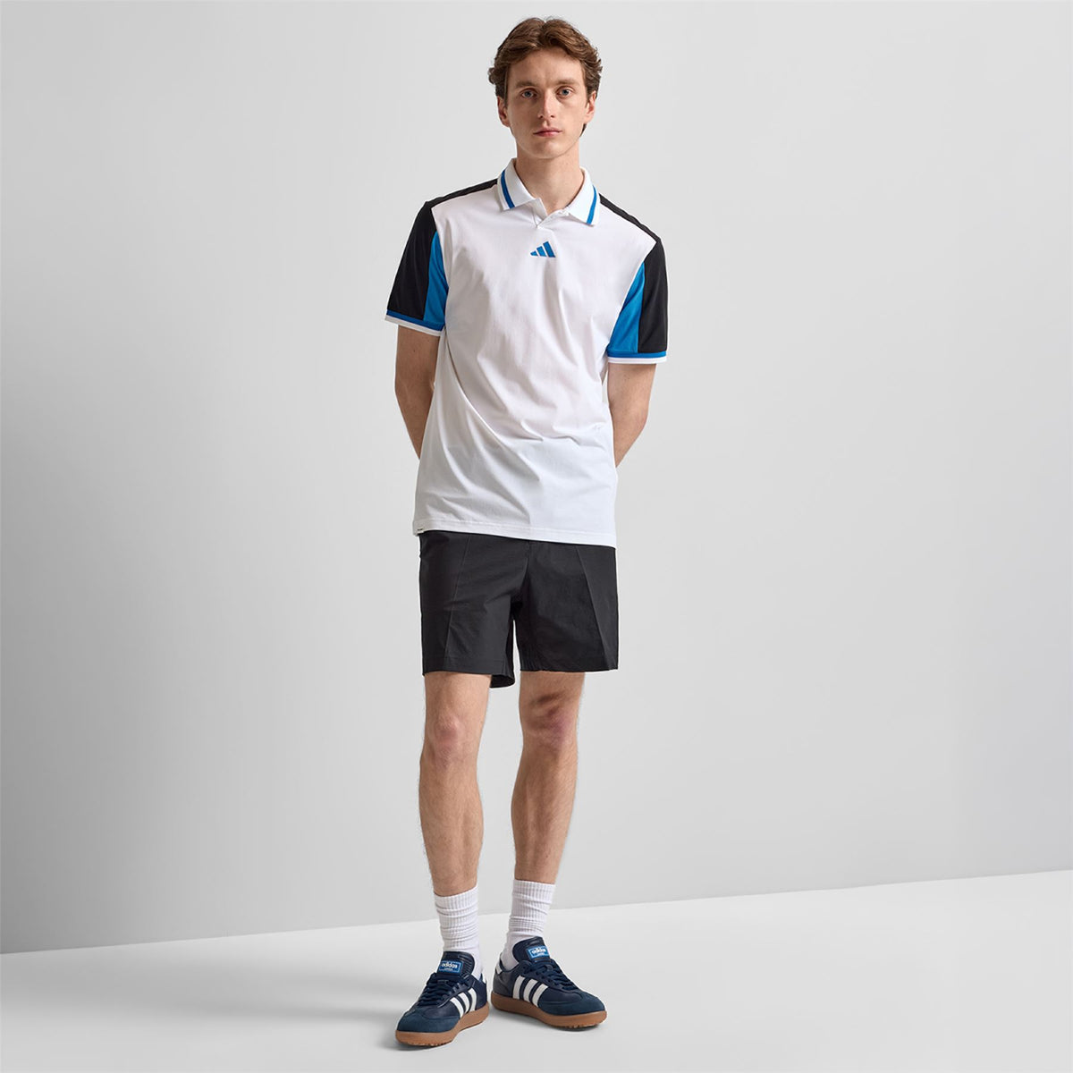 Beyond The Course Vent Twistknit Polo White/Black