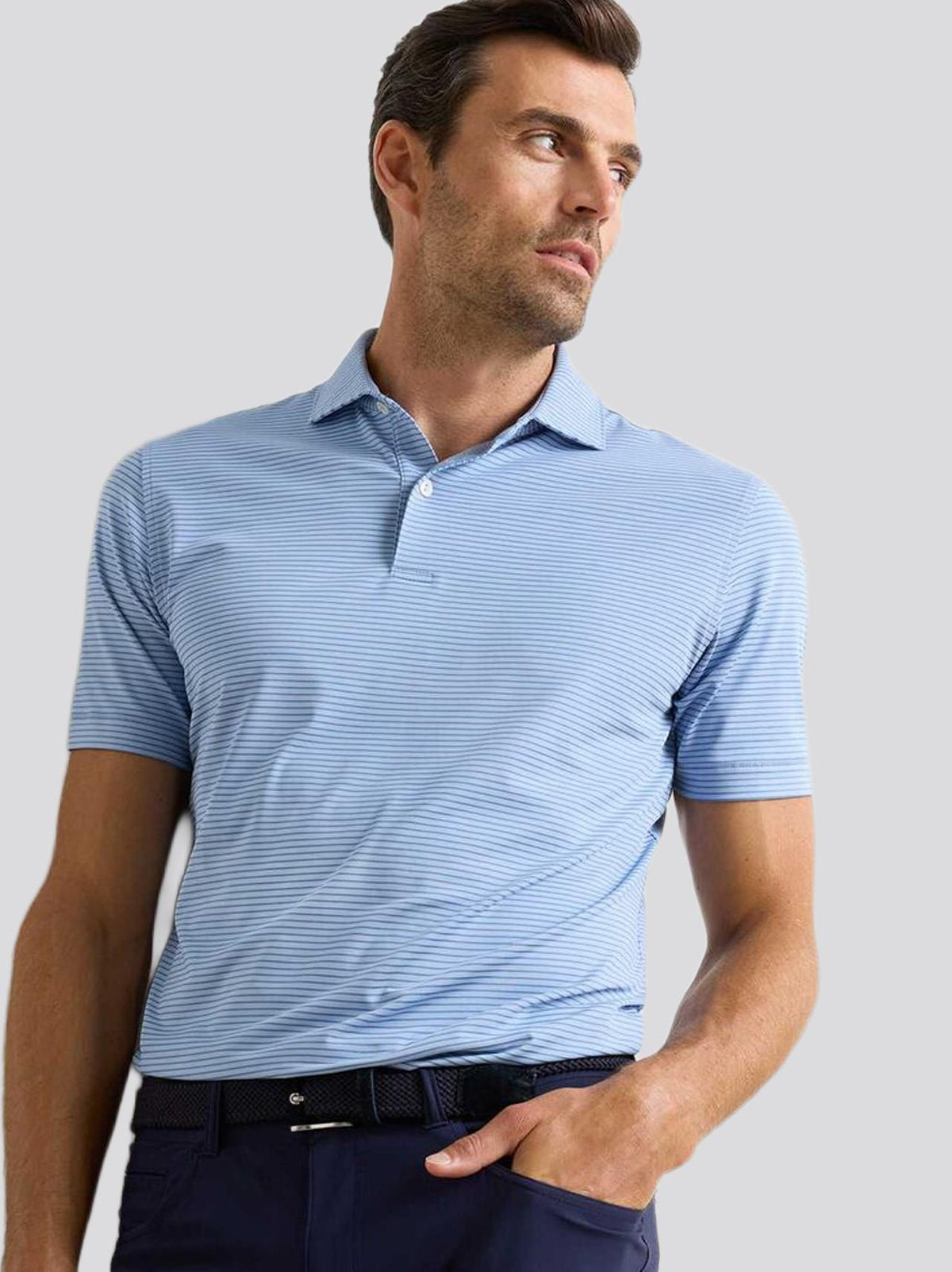 Ballad Performance Jersey Polo Iris Mist