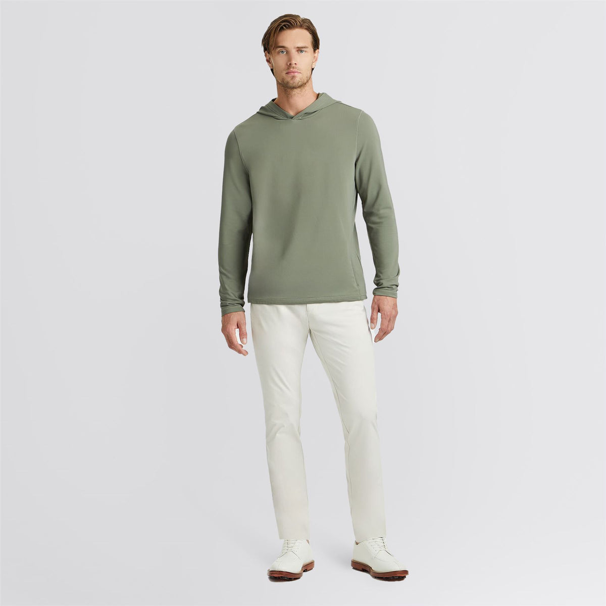Tech Tour Stretch Straight Leg Trousers Stone