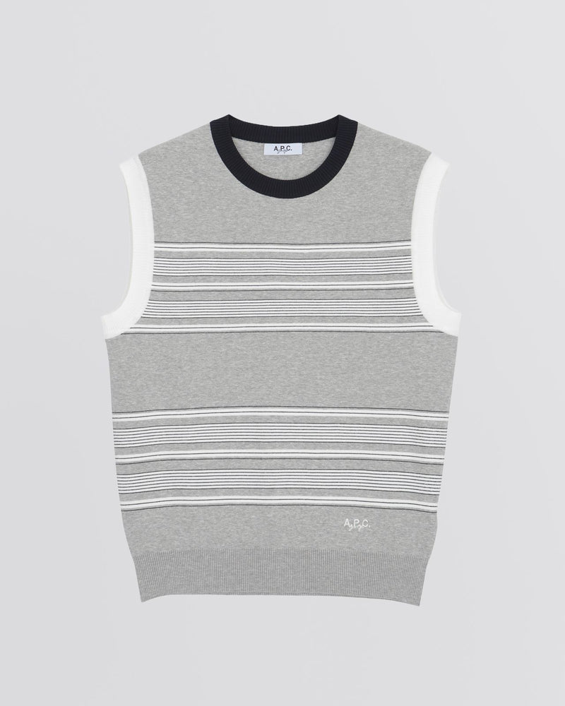 Sacha Knit Sweater Vest Grey