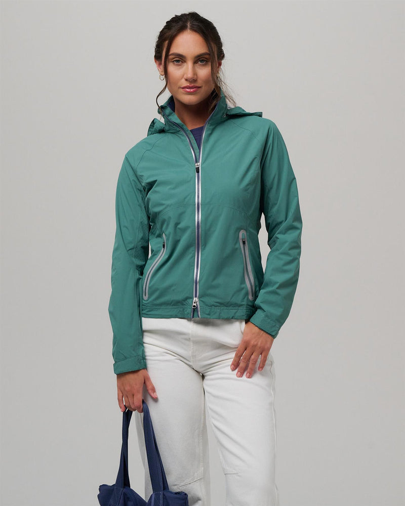 Olivia Waterproof Hooded Jacket Agave