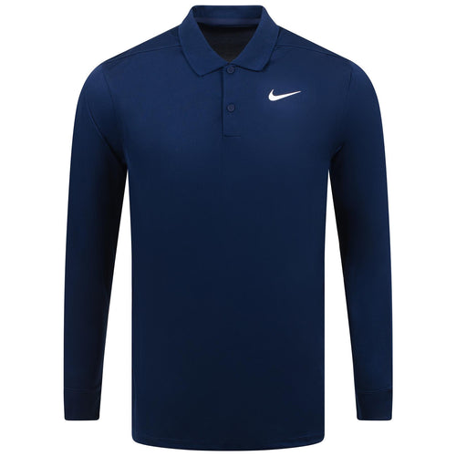 Dri-FIT Victory Solid LS Polo Navy - 2023