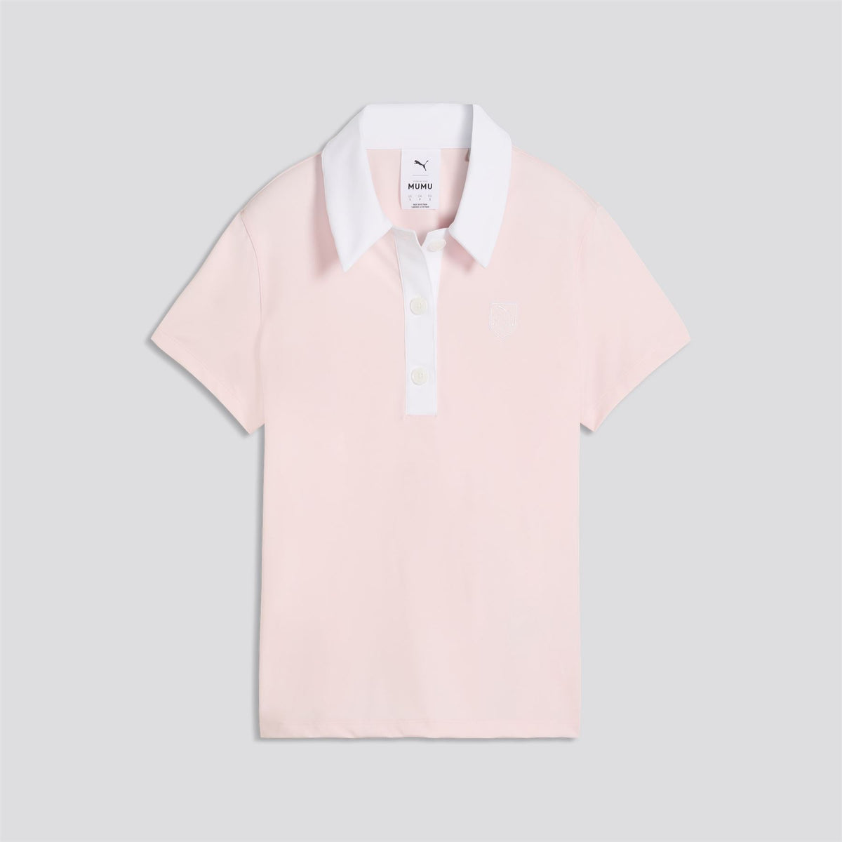 x MUMU Crest Polo Shirt Rose Blossom