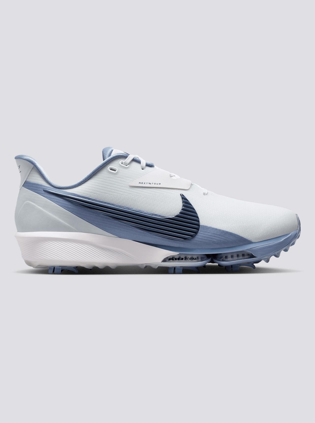 Air Zoom Infinity Next% Tour 3 Spiked Golf Shoes White/Thunder Blue/Work Blue