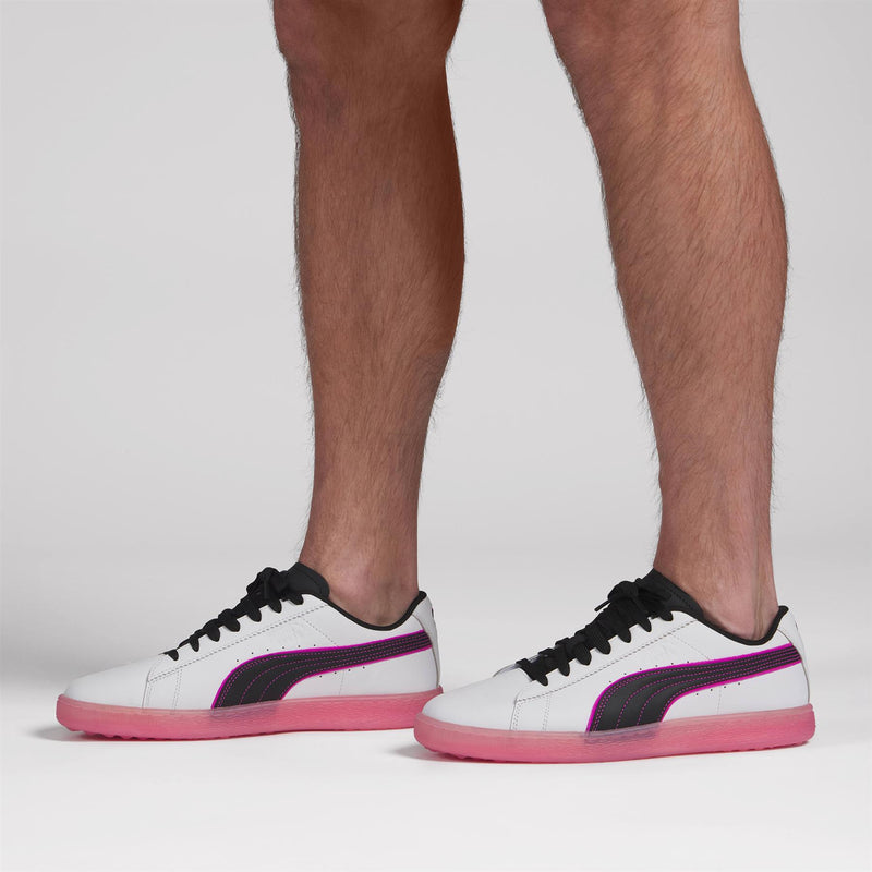 x PTC Suede G Spikeless Golf Shoes Puma White/Glowing Pink