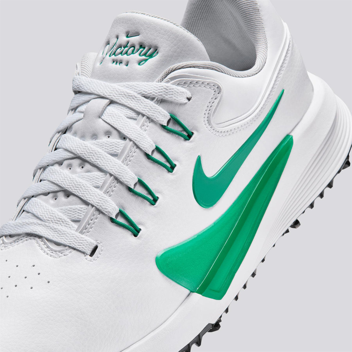 Victory Pro 4 Spiked Golf Shoes White/Black Malachite