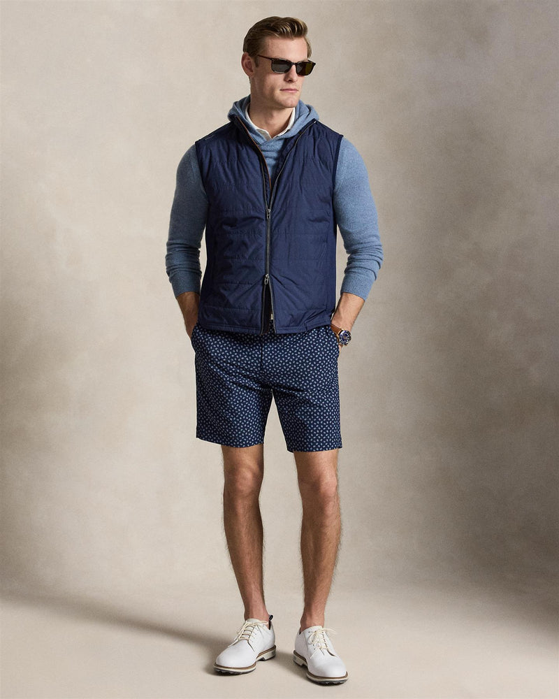 Hybrid Full Zip Vest Refined Navy