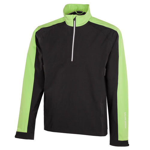 Adam PERTEX Waterproof Jacket Black/Fresh Green - SS25