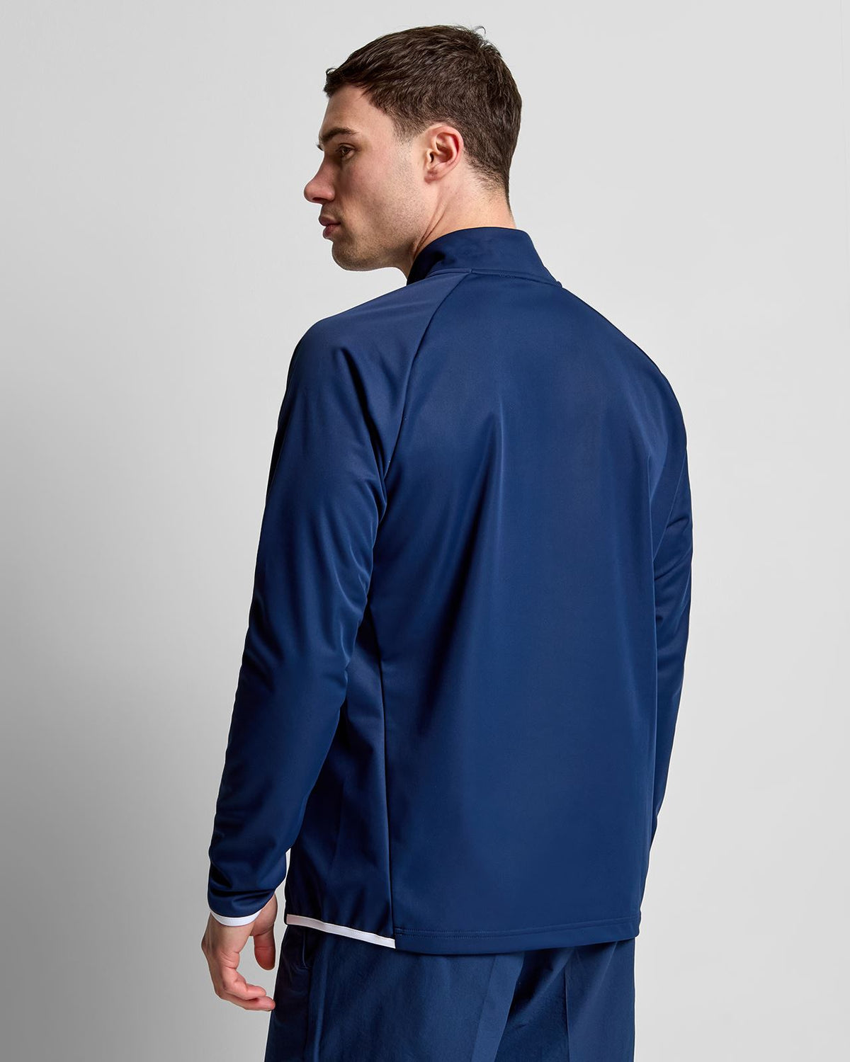 Ultimate365 Durable Wind Quarter Zip Collegiate Navy/White