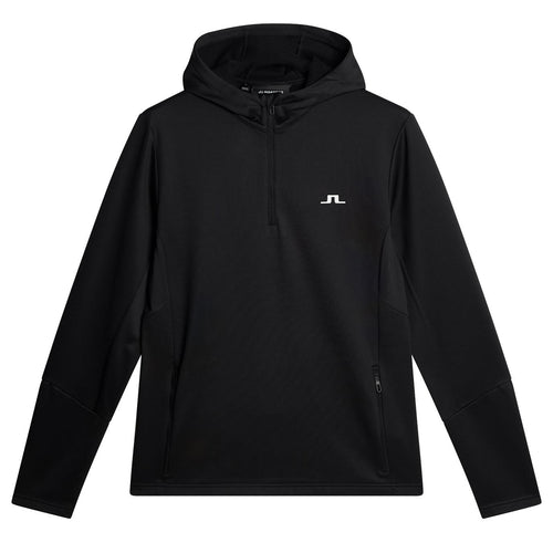 Aerial Quarter Zip Hoodie Black - SS25