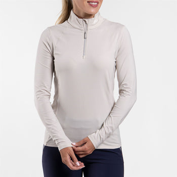 Collagen Half Zip Mid Layer Oyster