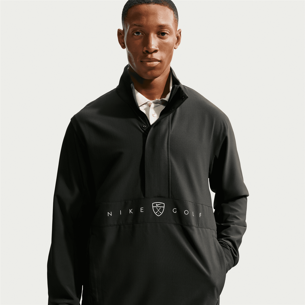 Repel Soft Shell Half Zip Jacket Black