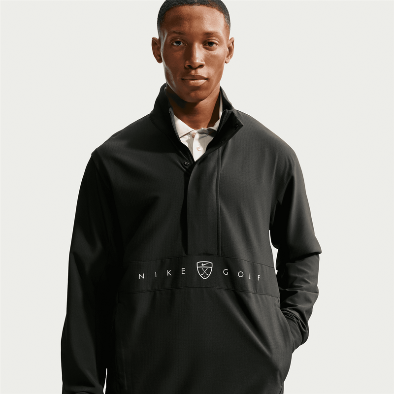 Repel Soft Shell Half Zip Jacket Black