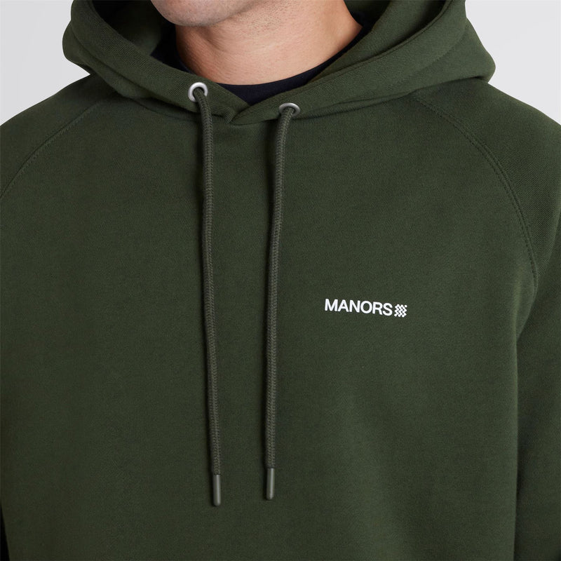 Organic Knitted Cotton Logo Hoodie Green
