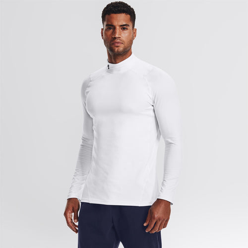 CG Armour Fitted Mock Neck Baselayer White