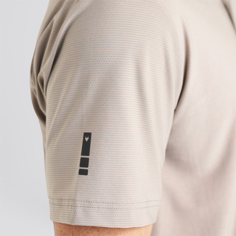 Panelled Polo Beige