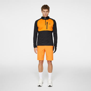 Adam Quarter Zip Mid Layer Black