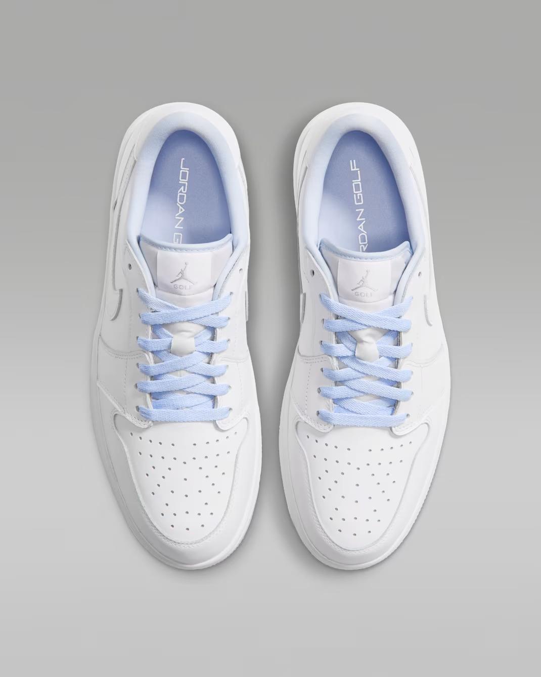 Air Jordan 1 Low G White/White/Hydrogen Blue