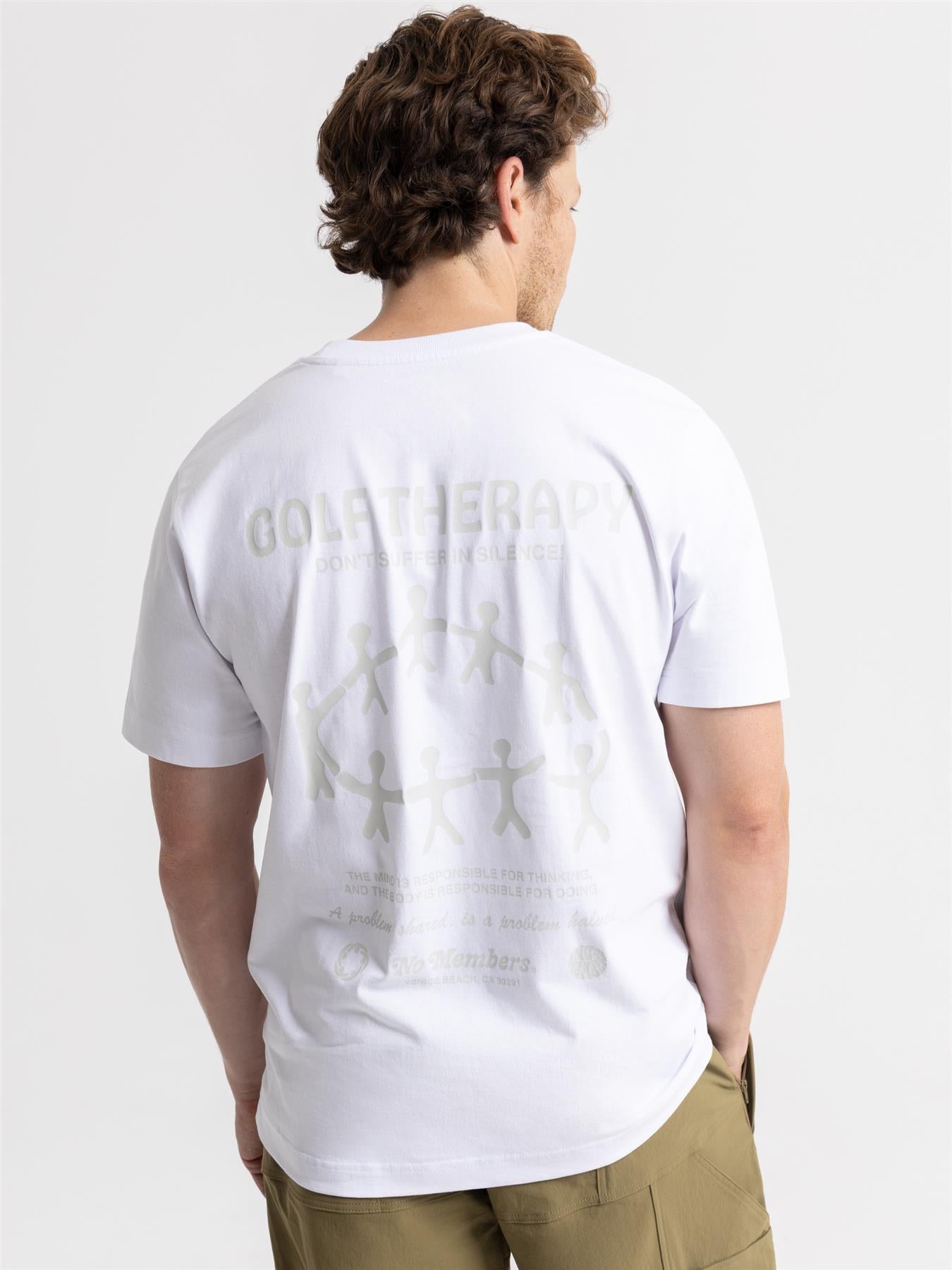 Golf Therapy Tee White