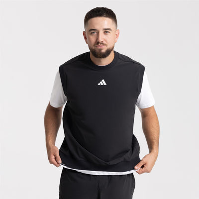 Beyond Twistweave Loose Gilet Black