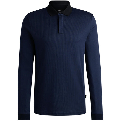 Pado 431 Cotton Long Sleeve Polo Dark Blue - W24