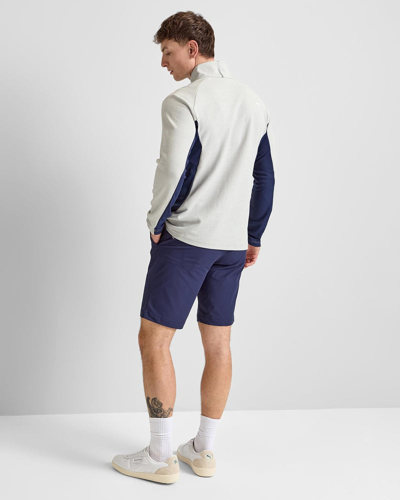 Roman Half Zip Mid Layer Alloy/Atlanta Blue