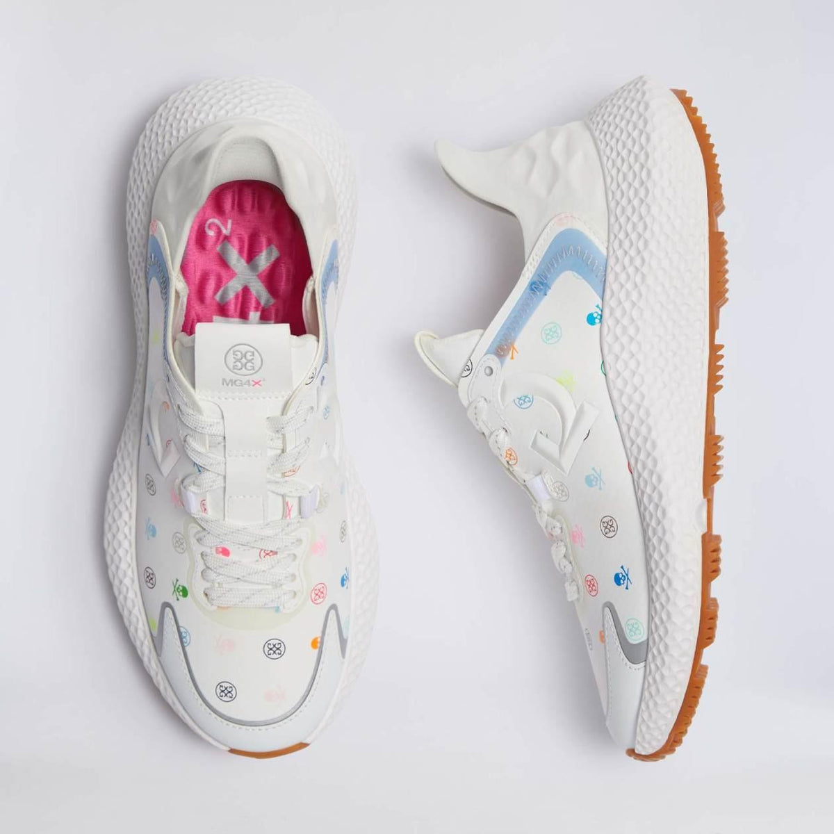 MG4x2 Skull And Tees Golf Cross Trainers Snow/Multi