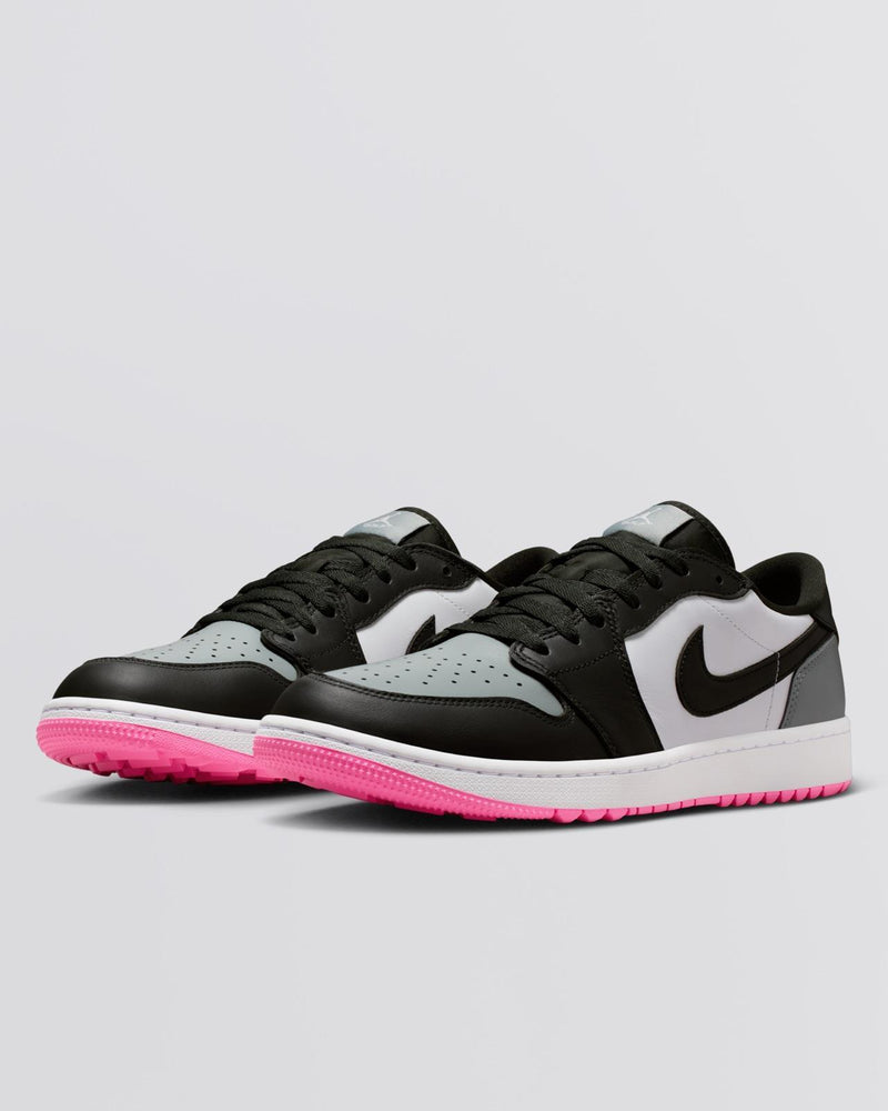 Air Jordan 1 Low Spikeless Golf Shoes White/Sequoia/Light Pumice/Pink Glow