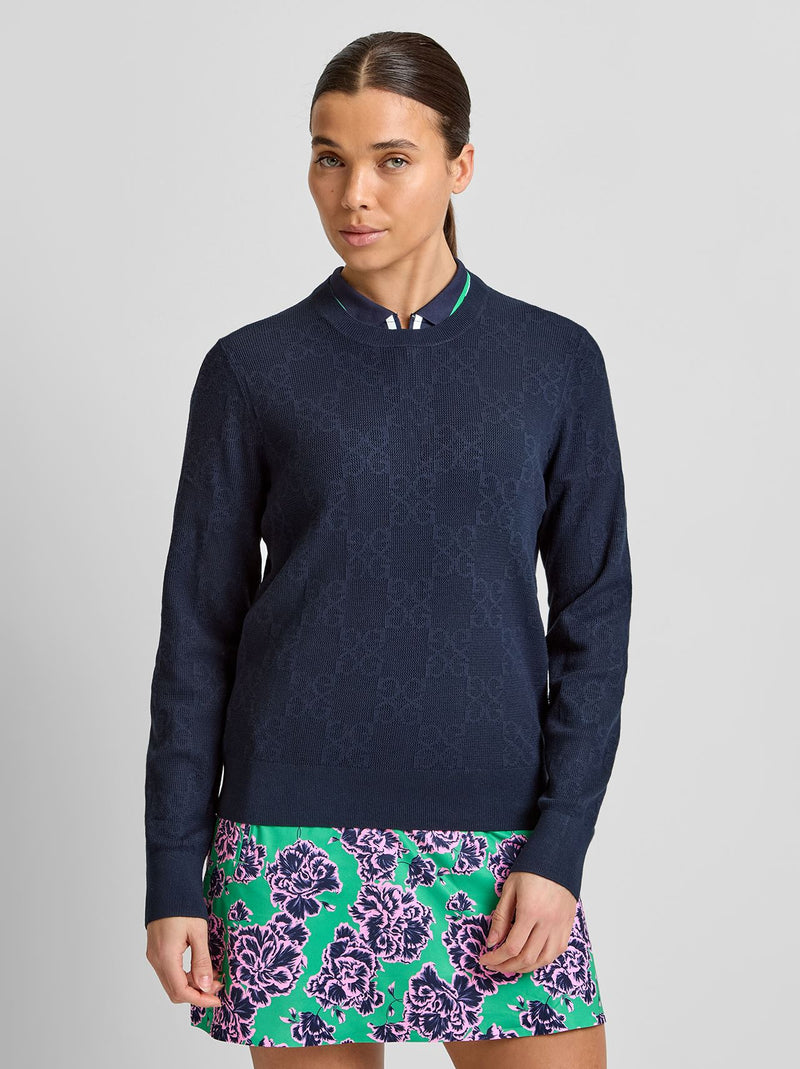 Pointelle G Crewneck Sweater