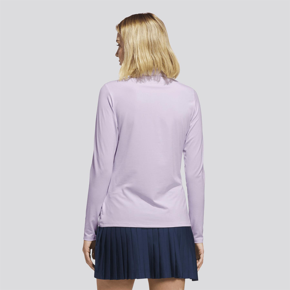 Performance Long Sleeve Polo Shirt Frozen Purple