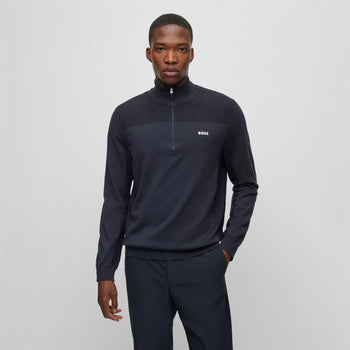Momentum Quarter Zip Mid Layer Dark Blue