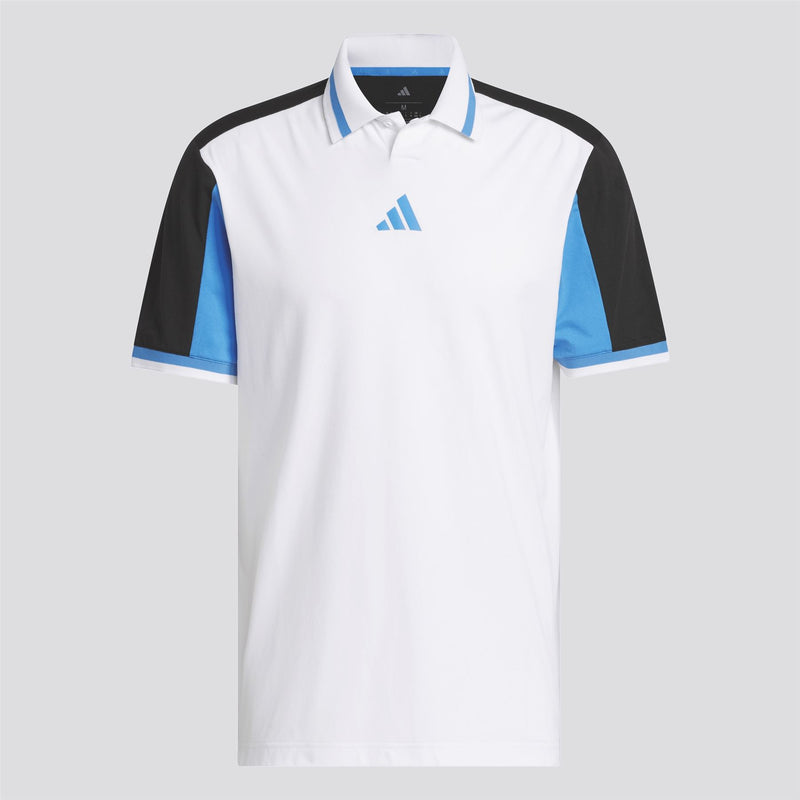 Beyond The Course Vent Twistknit Polo White/Black