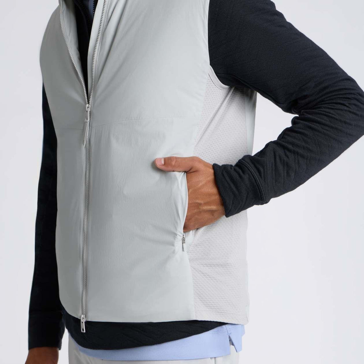 Storm Fleece Hybrid Gilet Nimbus
