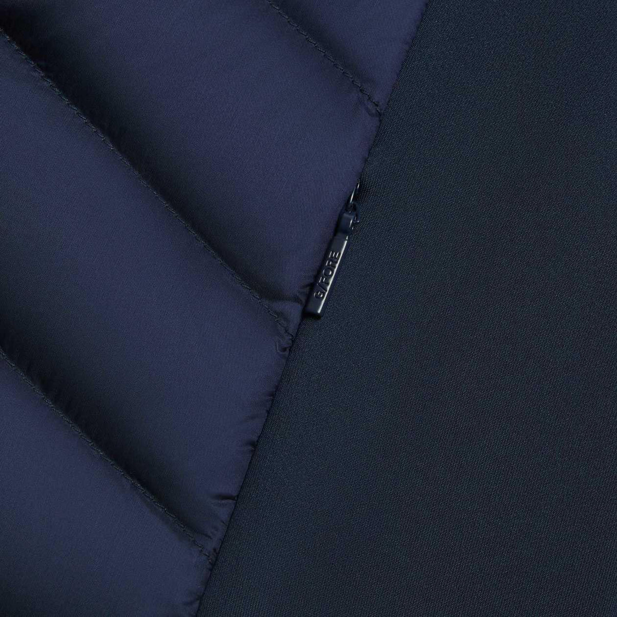 V Down Quilted Stretch Tech Interlock Vest Twlight