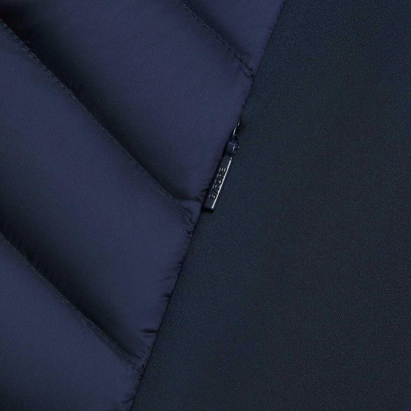 V Down Quilted Stretch Tech Interlock Vest Twlight