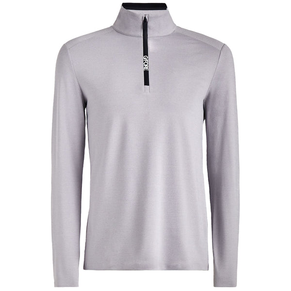 G/FORE Brushed Back Tech Quarter Zip Mid Layer Light Heather