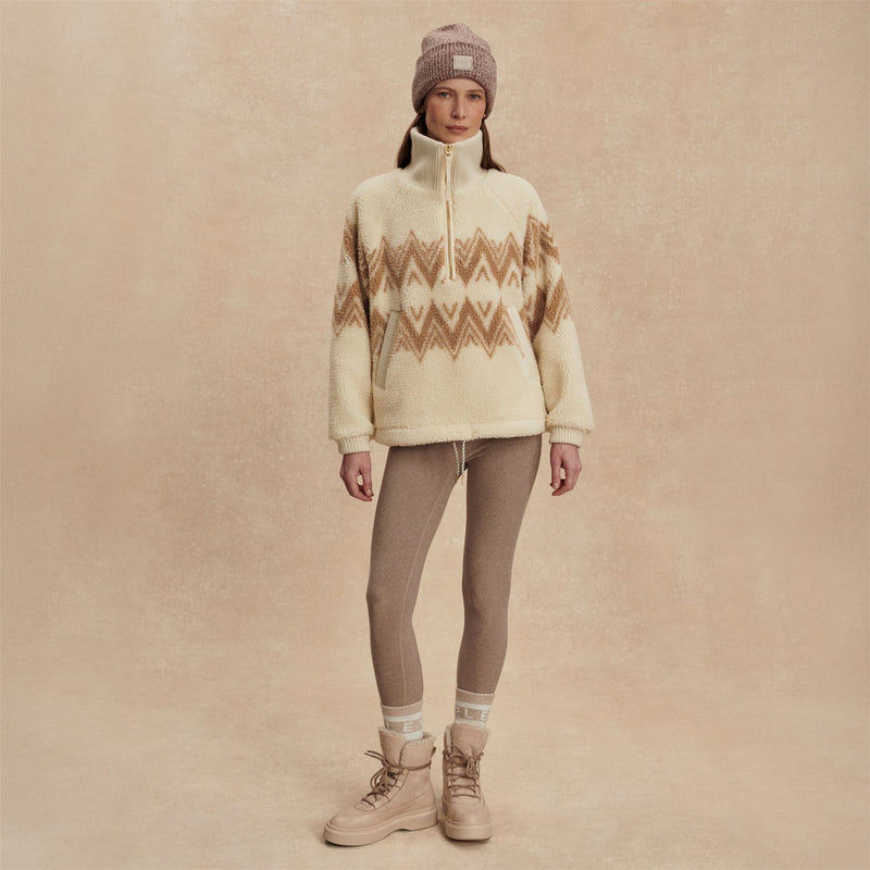 Hendrik Half Zip Sherpa Egret