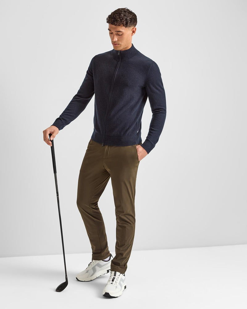 H-Hevoluto Cashmere Full Zip Dark Blue
