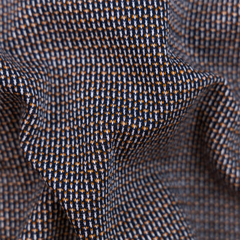 Tipped Jaquard Polo Dark Sapphire