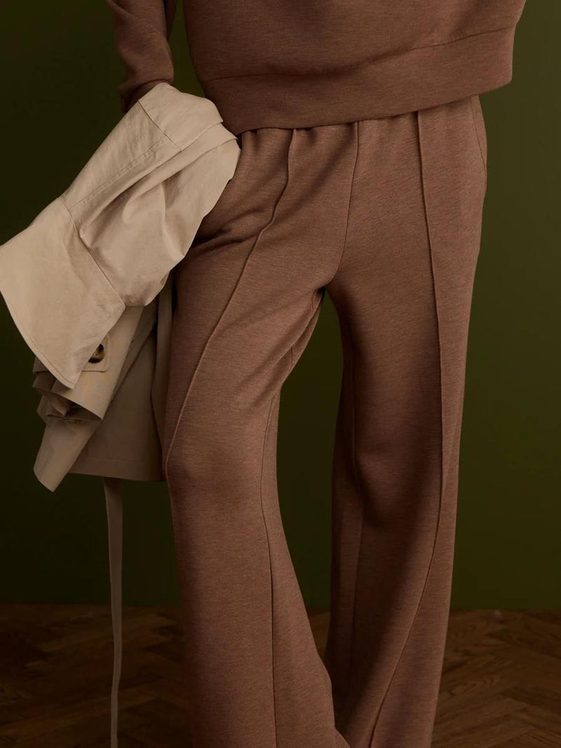 The Wide Leg 28 Inch Trousers Golden Bronze Marl