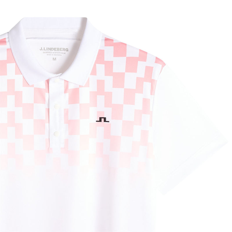 Finn Print Polo Finn Fade White Pink