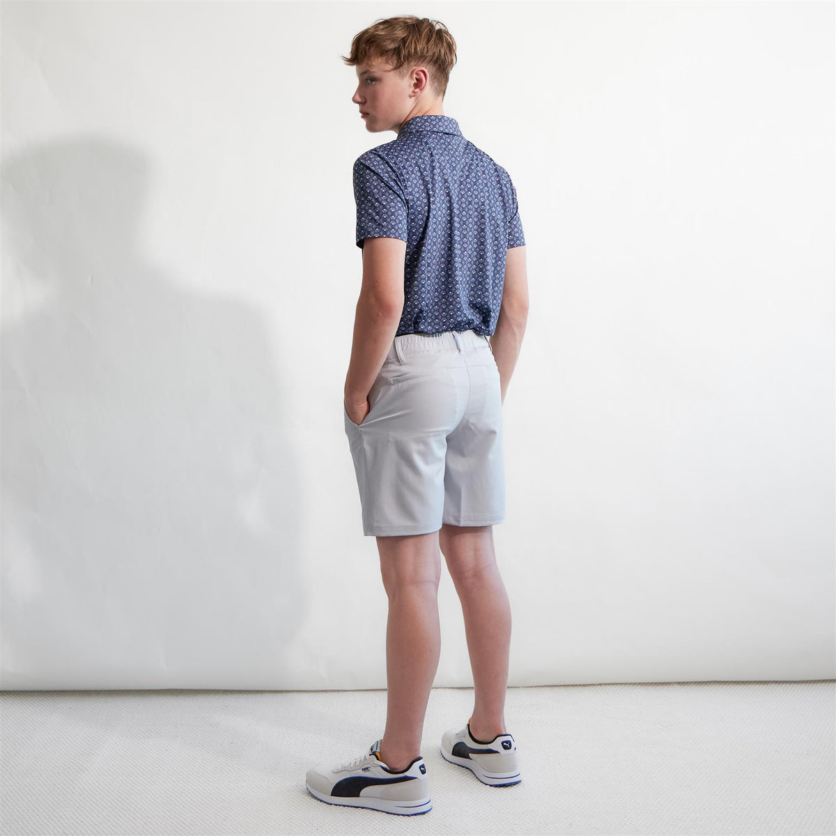 Boys 6-inch Golf Shorts Platino Gray