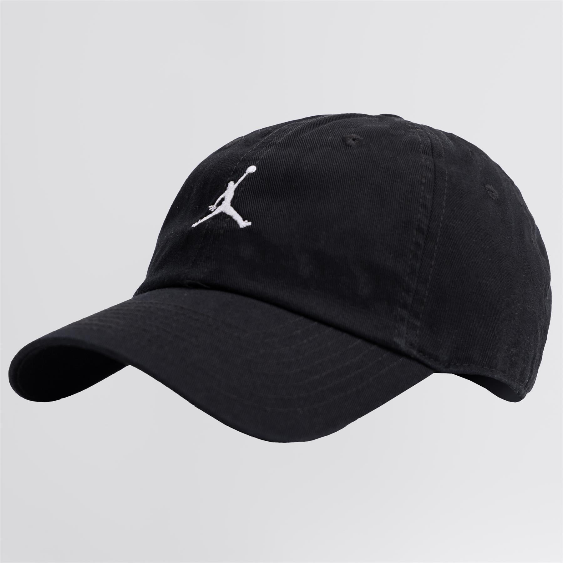 Jordan Club Unstructured Curved-Bill Hat Black/White