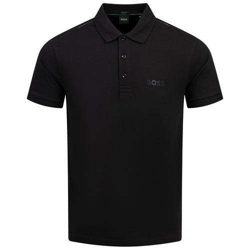 Paddy Mirror_R Cotton Stretch Polo Black - W24