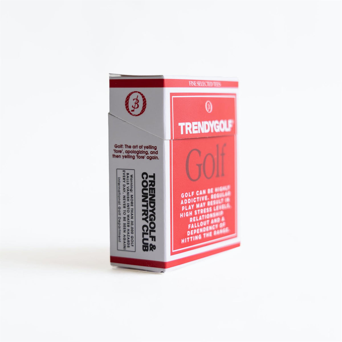 x TRENDYGOLF The Red "Golf Addiction" Tee Pack Red