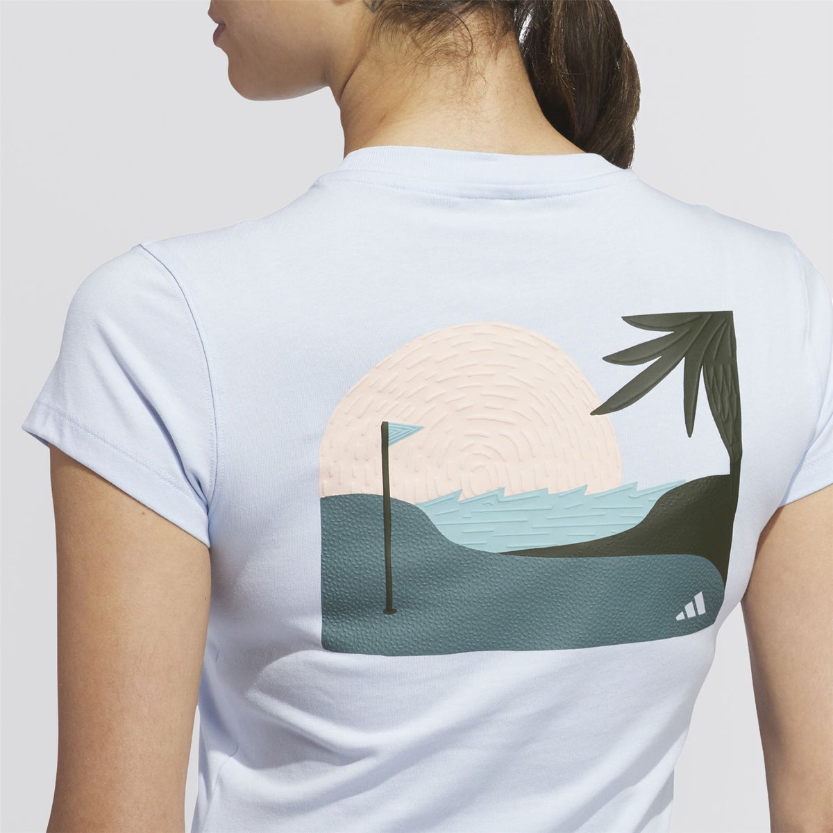 Summer Vibez Golf Graphic T-Shirt Clear Sky
