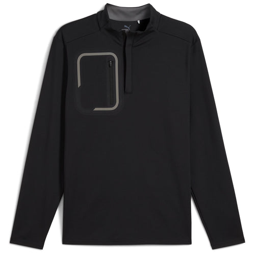 Cloudspun Tech Quarter Zip Puma Black - SS25